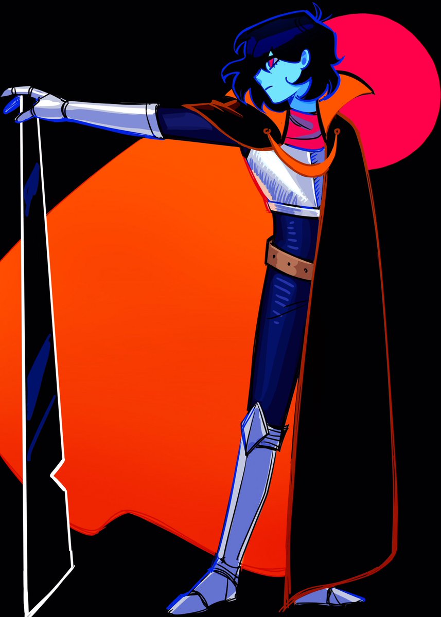 drugsandsocks_'s tweet photo. Shadow Mantle Kris #DELTARUNE https://t.co/5iPYmVheQ5