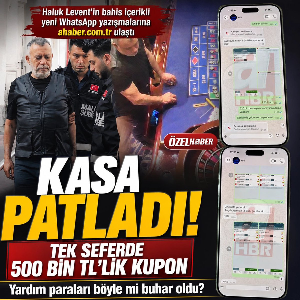 ahaber's tweet photo. Haluk Levent'in bahis içerikli yeni WhatsApp yazışmalarına https://t.co/86IBZFSng0 ulaştı: 500 bin TL tutarlı kupon oynadılar
https://t.co/CdoObK4gNy https://t.co/FyJpyICWXr