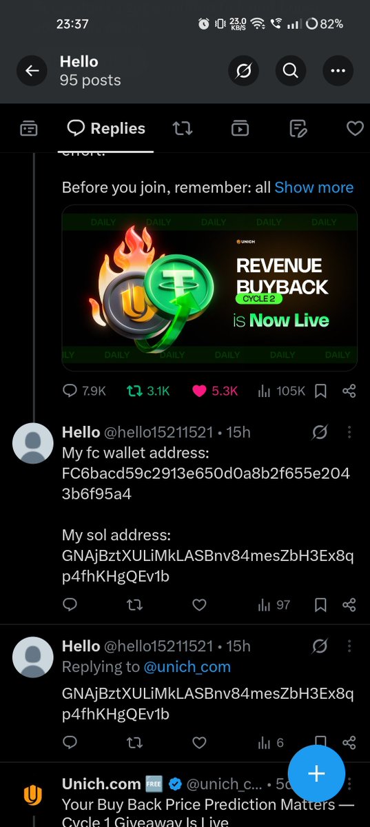 hello15211521's tweet photo. @unich_com @unich_com #fc #blockchain #buyback #unich #freedom https://t.co/EmQfBW9AY5