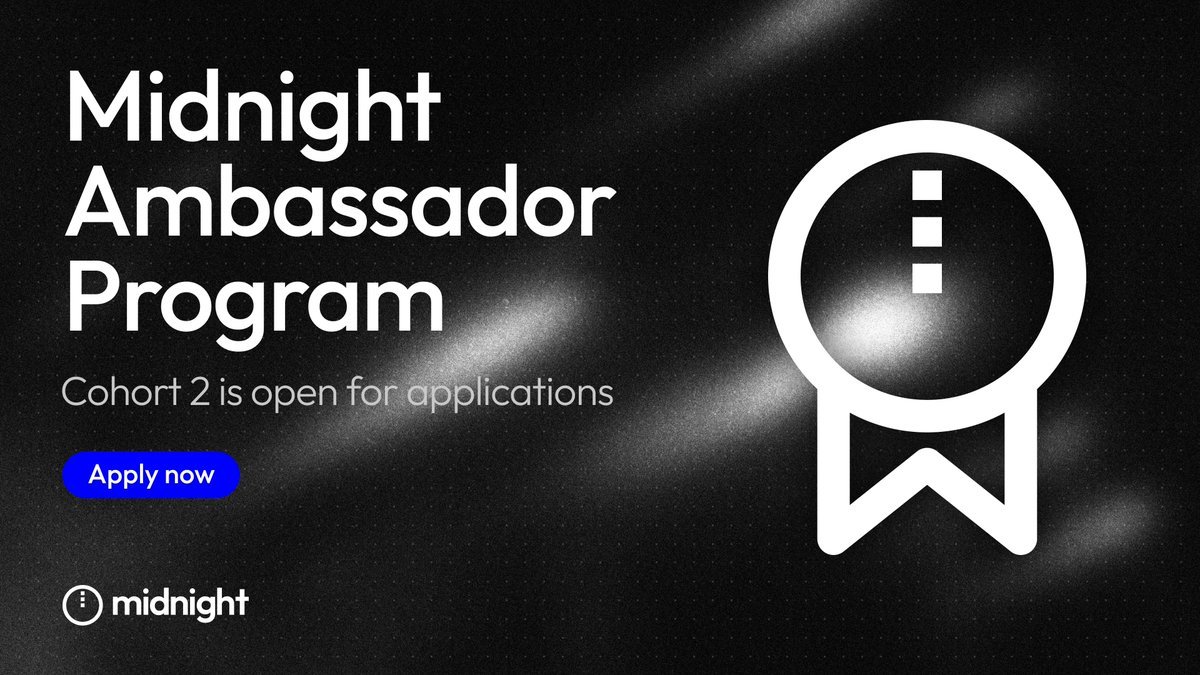 faisalexpert1's tweet photo. Last chance. No second reminders. ⏳

Midnight Nightforce Ambassador applications are closing soon — and this is your final week to get in.

Next week, selections begin.

If you’ve been waiting, thinking, or “planning to apply later”… this is it.

This isn’t just another role — it’s a real opportunity to: • Grow your Web3 journey
• Work closely with a cutting-edge blockchain
• Build your presence in the space
• Be part of something early

Opportunities like this don’t come twice.

Apply now — or watch others take your spot.
https://t.co/EtqduYHfV6

👉 Don’t miss out. Your move.
#midnight #nightforce #privacy @MidnightNtwrk @sabrinaliuuuu @evarodriguez_m