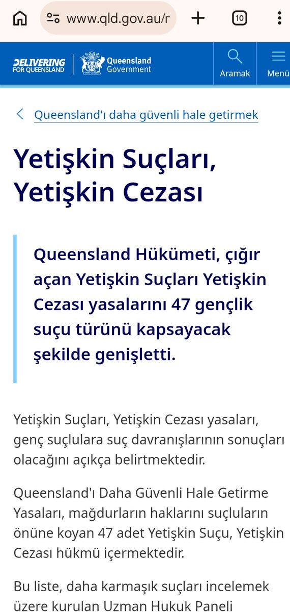 es_di_es's tweet photo. @BeritanGns Bilimsel kanıt bizde ki kadar suç olsa bu ülke ömür boyu müebbet hapis cezası bile verirdi Yetişkin Suçları, Yetişkin Cezası

Queensland Hükümeti, çığır açan Yetişkin Suçları Yetişkin Cezası yasalarını 47 gençlik suçu türünü kapsayacak şekilde genişletti. https://t.co/2WBQ8wmu3p