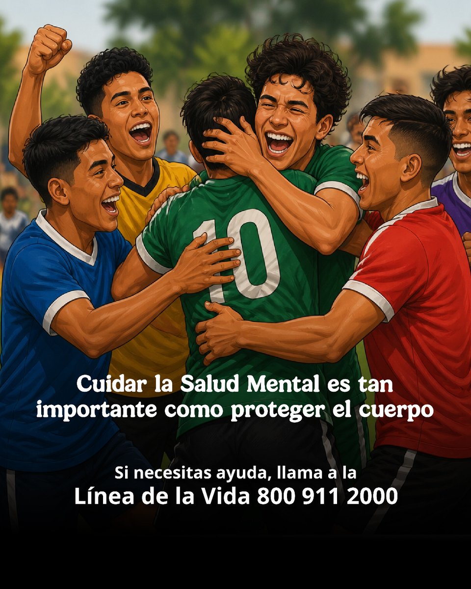 conasamamx's tweet photo. Detrás de cada victoria, entrenamiento o sonrisa, hay una mente que también necesita cuidado.

En el deporte con frecuencia nos enfocarnos en la fuerza y el rendimiento físico, pero la #SaludMental es igual de importante. Tener un estilo de vida activo no nos hace inmunes a la depresión.

Cuidar de tu mente, hablar de lo que sientes y pedir ayuda es una parte esencial para vivir y competir de manera plena. No juegues este partido en solitario.

Si necesitas hablar o sientes que la presión te sobrepasa, 📞 llama a la Línea de la Vida: 800 911 2000 (Atención gratuita, confidencial y disponible las 24 horas).

#CONASAMA