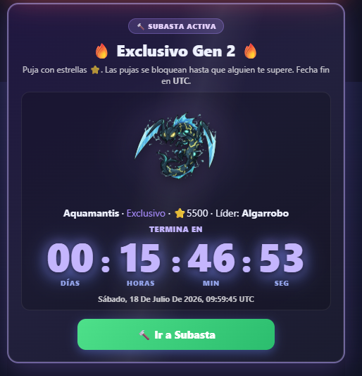 MonsterClash_w3's tweet photo. 🚀Nueva subasta Exclusiva en Monster Clash🚀

¡¡Aprovecha y hazte con este exclusivo Klax Gen2!!

Si aún no formas del proyecto, ¿a que esperas? ¡¡Puedes jugar free!!

https://t.co/Tj6p8bbBdT https://t.co/hitmmTkGNA