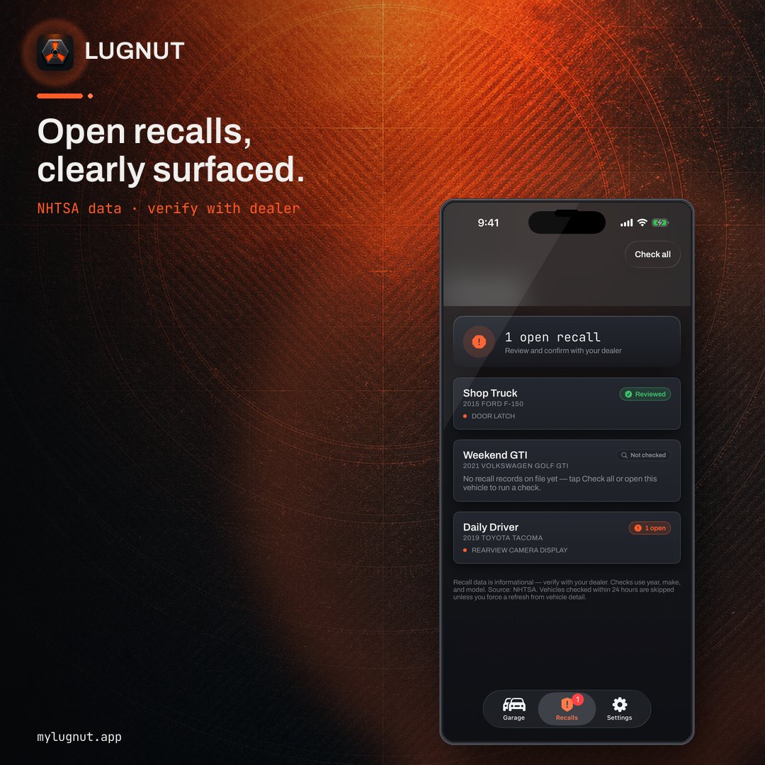 LugnutApp tweet picture