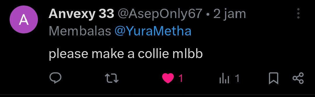 YuraMetha's tweet photo. [Request] @AsepOnly67 
Collie 🥺

Mobile Legends
Ai
#Mobilelegends
#mlbbnsfw 
#mlbb https://t.co/mz75rfhBnC