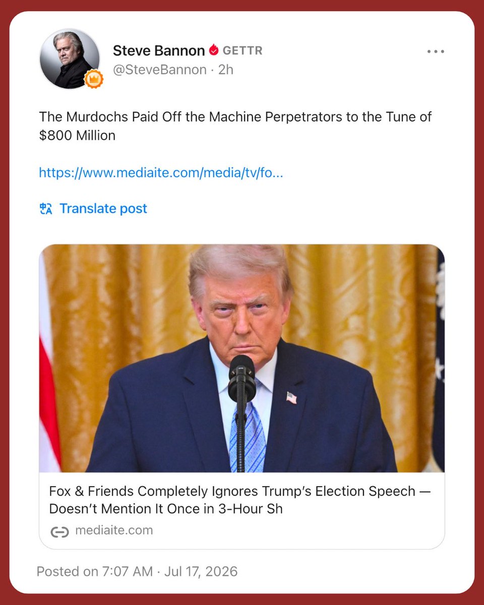Bannon’s WarRoom tweet media