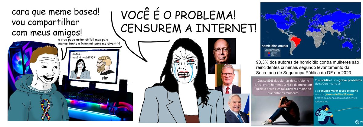 fellyume's tweet photo. URGENTE

Famosos de esquerda estão impulsionando o PL DA MISOGINIA na CONSULTA PÚBLICA

MARQUEM INFLUENCIADORES QUE PODEM NOS AJUDAR (ex: @WagnerThomazoni @RenatoIMPERA)

VOTEM "DISCORDO TOTALMENTE"

É HORA DE NOS UNIRMOS PELA LIBERDADE DE EXPRESSÃO!

Link
https://t.co/XSpUmFwRLz https://t.co/jS5uFTbauh