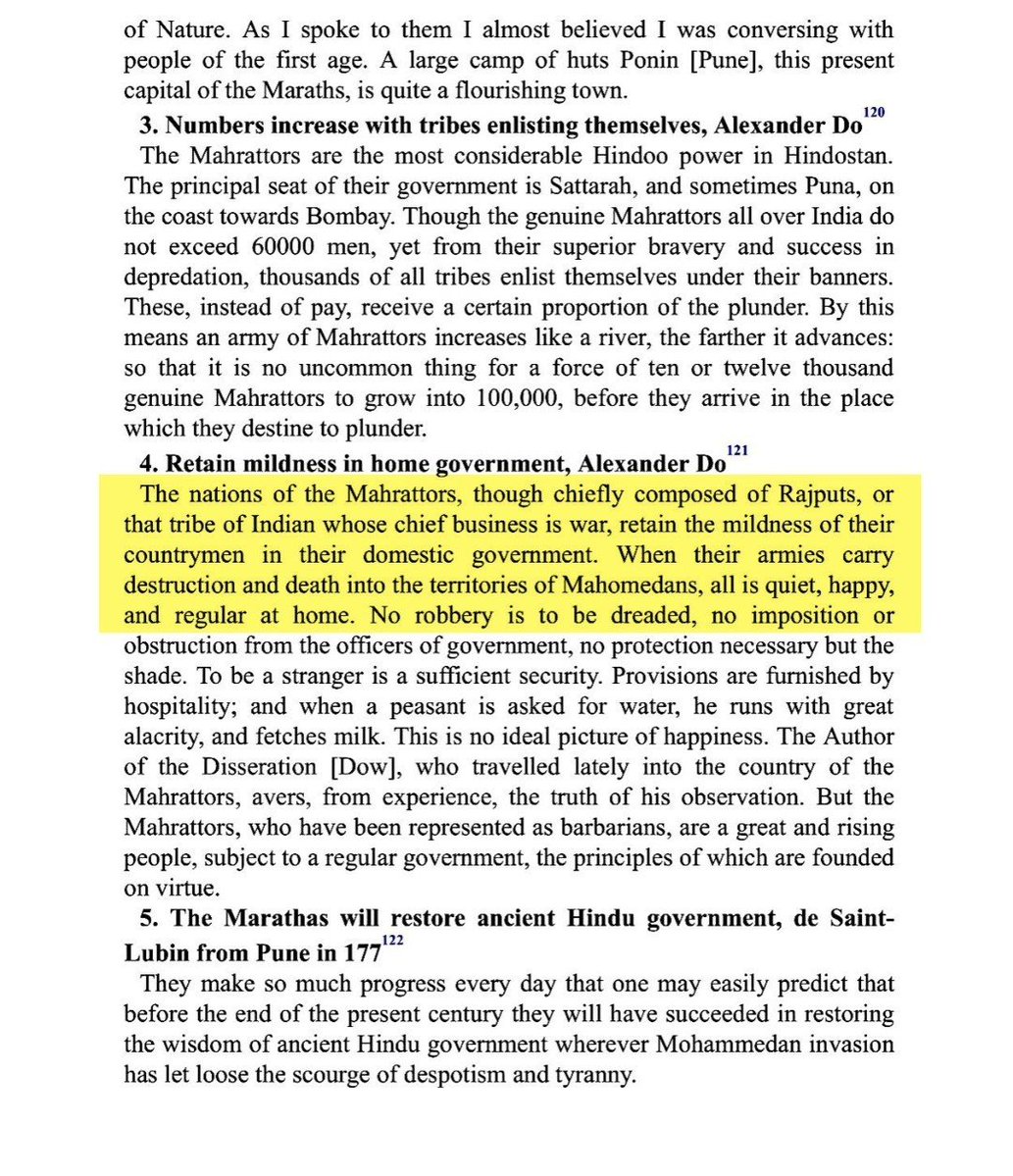 Scion_of_Agni's tweet photo. “ The nations of the Marathas, though chiefly composed of Rajputs, or that tribe of Indian whose chief business is war, retain the mildness of their countrymen in their domestic government. ”

—𝘼𝙡𝙚𝙭𝙖𝙣𝙙𝙚𝙧 𝘿𝙤𝙬, 𝘼𝙣 𝙊𝙛𝙛𝙞𝙘𝙚𝙧 𝙊𝙛 𝙀𝙄𝘾. ( 𝟷𝟽𝟻𝟹—𝟷𝟽𝟽𝟿 ) https://t.co/gtYskWy8si