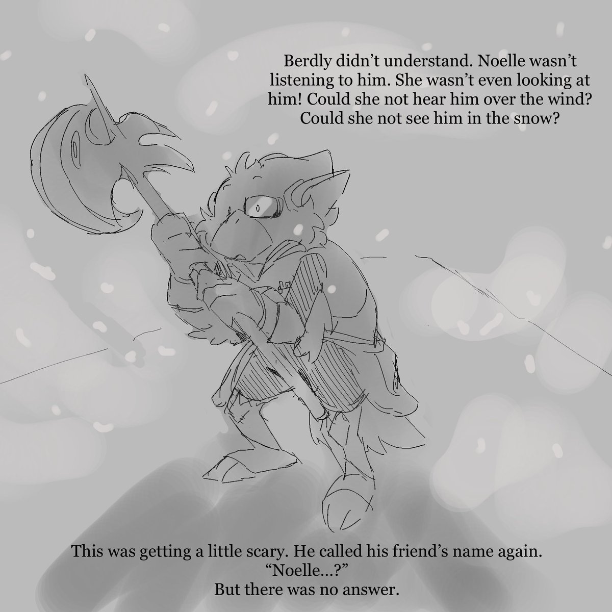 Vex_ation_'s tweet photo. More Weird Route Storybook! Berdly realizes he’s in over his head https://t.co/lQcGkbUamk