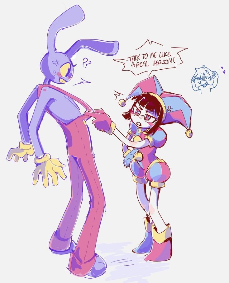 Cainethemonster's tweet photo. #tadc     #tadcfanart       #Pomini  #funnybunny https://t.co/Om8fnnbss9