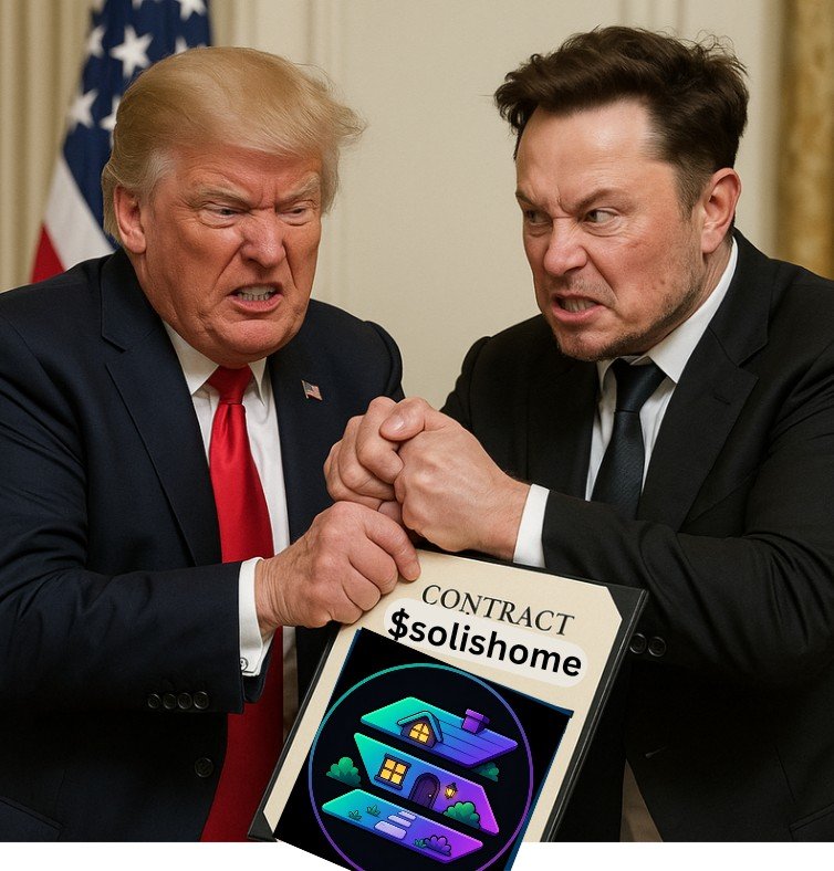 Haishat_ox's tweet photo. Trump: "That beachfront plot is mine!"
Elon: "I saw it first!"
$SolisHome Community: "Sir, you'll both have to buy more bags." 🏡🚀
@SolisHome https://t.co/v1mbZjVgNz