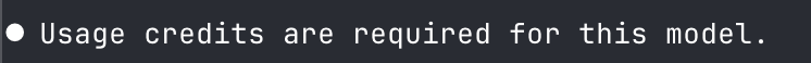 rishivenkat30's tweet photo. @claudeai @AnthropicAI Claude code is outputting  a message saying "Usage credits are required for this model" when using Fable - isn't this supposed to last until July 19th? https://t.co/klBqCBN3HE