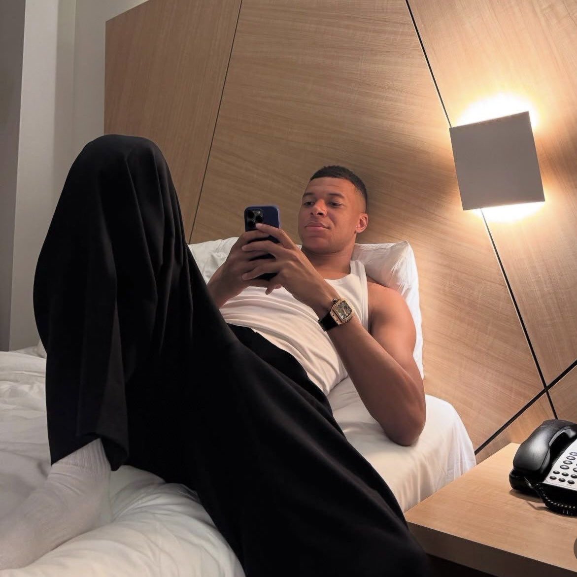 adxmnxx's tweet photo. people complaining about kylian 
y'all have ZERO taste in men https://t.co/cbmnmmltWj