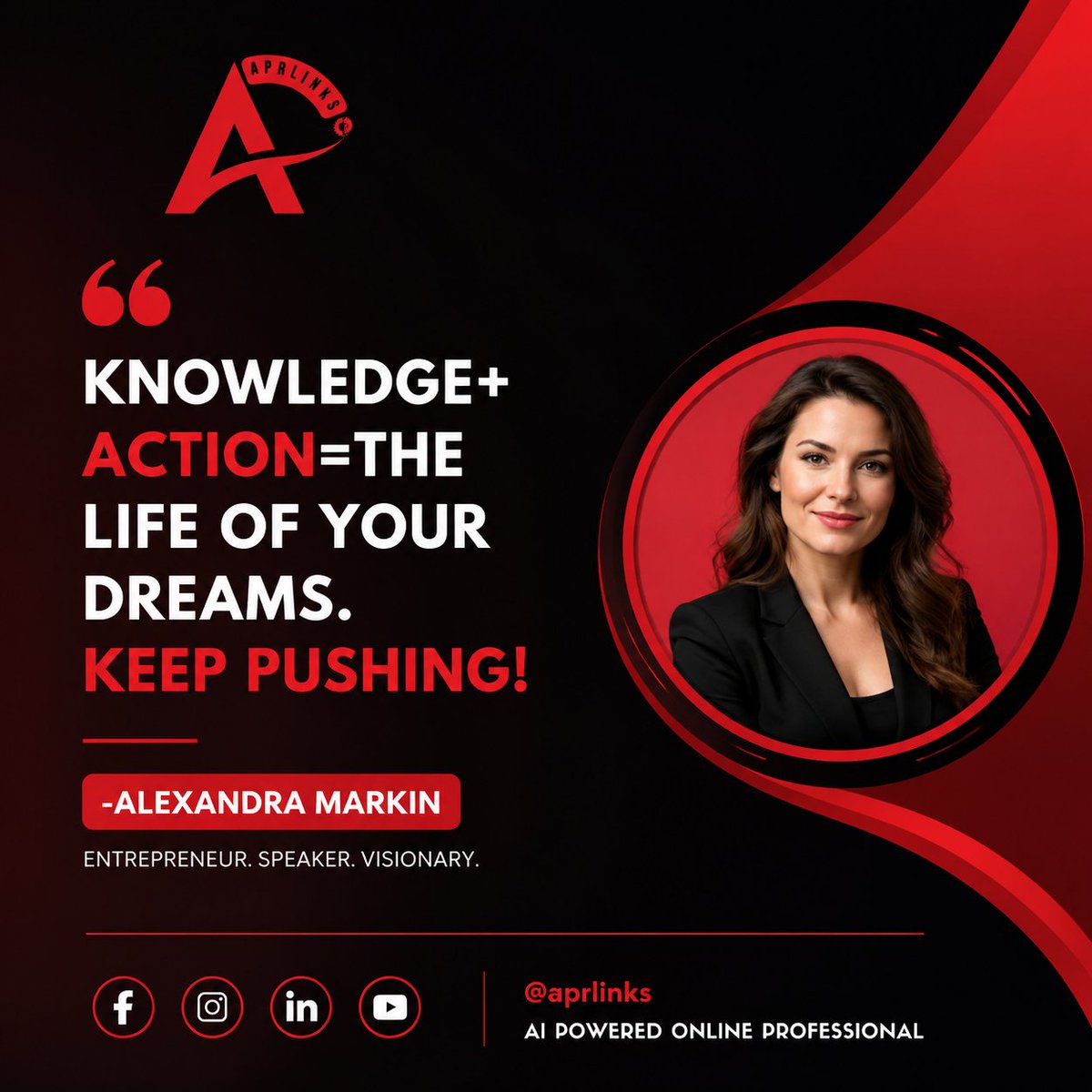 aprLinks's tweet photo. ✨ Knowledge + Action = The Life of Your Dreams ✨                                                        💙 Learn continuously.
🚀 Take bold action.
🌱 Trust the process.
✨ Keep pushing toward the life you deserve.

#AprlinksVA #AprlinksAI #socialmediamanager #contentsearch https://t.co/XkRI2Lfp4P