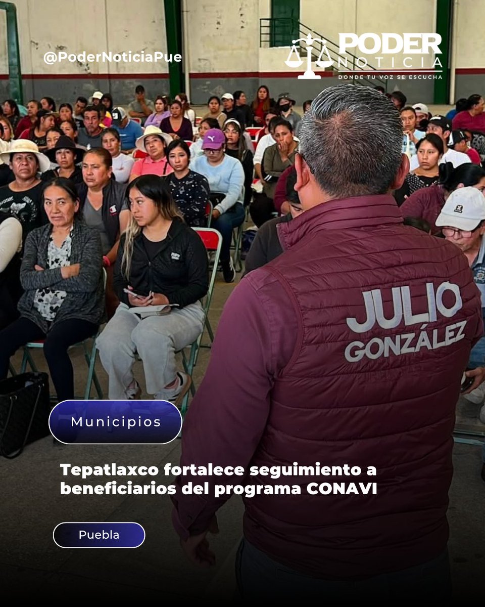 PoderNoticiaPue's tweet photo. 👨🏻⚖️ #Tepatlaxco fortalece seguimiento a beneficiarios del programa @Conavi_mx
➡️ La reunión permitió dar seguimiento al proceso de vivienda y reforzar la coordinación entre autoridades...
➡️ Entérate aquí: https://t.co/sCQPTJVD8d
#JulioGonzalez
#PoderNoticiePue #DondeTuVozSeEscucha