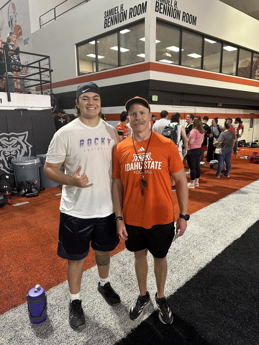 Andrew_Gray2027's tweet photo. Got the chance to go to Pocatello and compete at Idaho State University today. Had a fantastic time! Thank you Coaches for putting on the camp! (66| RT/LT) https://t.co/1aINCA0QuJ