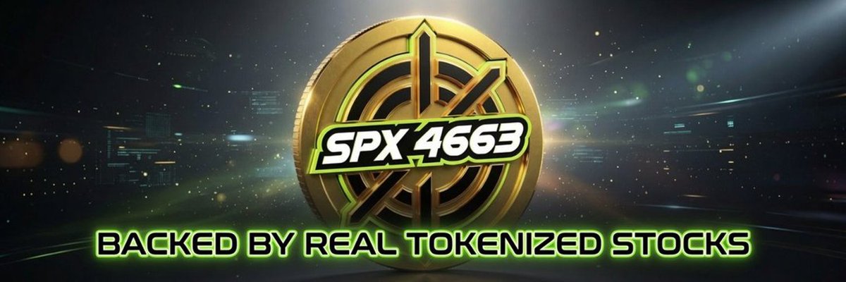 SPX4663_'s tweet photo. This is exactly what $SPX4663 is about:

The first memecoin backed by 5 different tokenized stocks.

RWA + MEME https://t.co/SaYysX2XLe