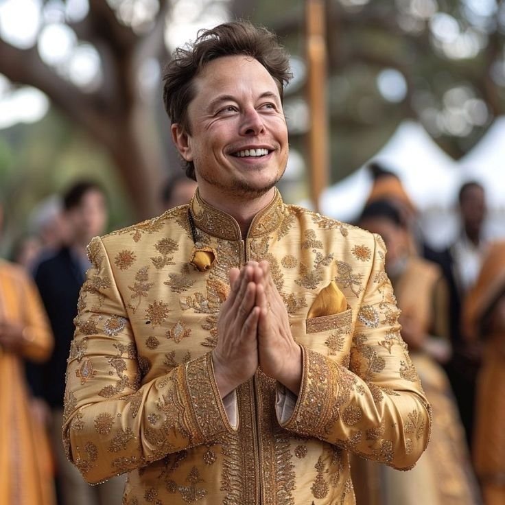 AmericanTowerOp's tweet photo. If Elon Musk visited your country dressed like this, how would you welcome him?

🟢 A. Warmly 🤝
🔵 B. Curiously 🤔
🟠 C. With questions 💬
🔴 D. I'd rather not 👎

🇺🇲👇😉 https://t.co/LxOWyoQDcM