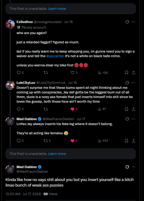 noobgotsussed's tweet photo. @1LegNY_NativeJ why do you keep deleting your posts like a pussy.

I'm going to take your other leg. 

you're going to need a wheelchair buddy 😡😡😡 https://t.co/iuErQqeto2