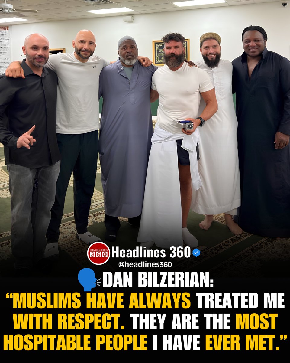 Headlines_360's tweet photo. Social media personality Dan Bilzerian shared high praise for the Muslim community on his platforms, highlighting the immense hospitality he has experienced. He emphasized that Muslims have always shown him great respect.#Headlines360 #DanBilzerian #Islam #Hospitality #Respect https://t.co/DE5S4PYR9q