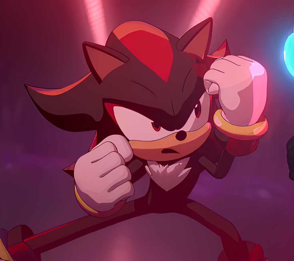 hearts2shadow's tweet photo. I like how Shadow always has his fists up, ready to fight https://t.co/LV8A6BejIl