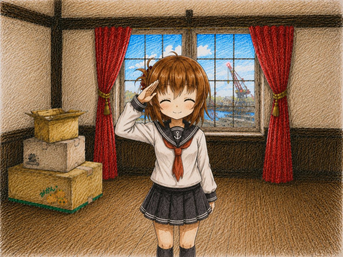 T948355199010's tweet photo. とある提督の思い出。
着任初日、全てはここから始まった。 https://t.co/udCBs5ALxo