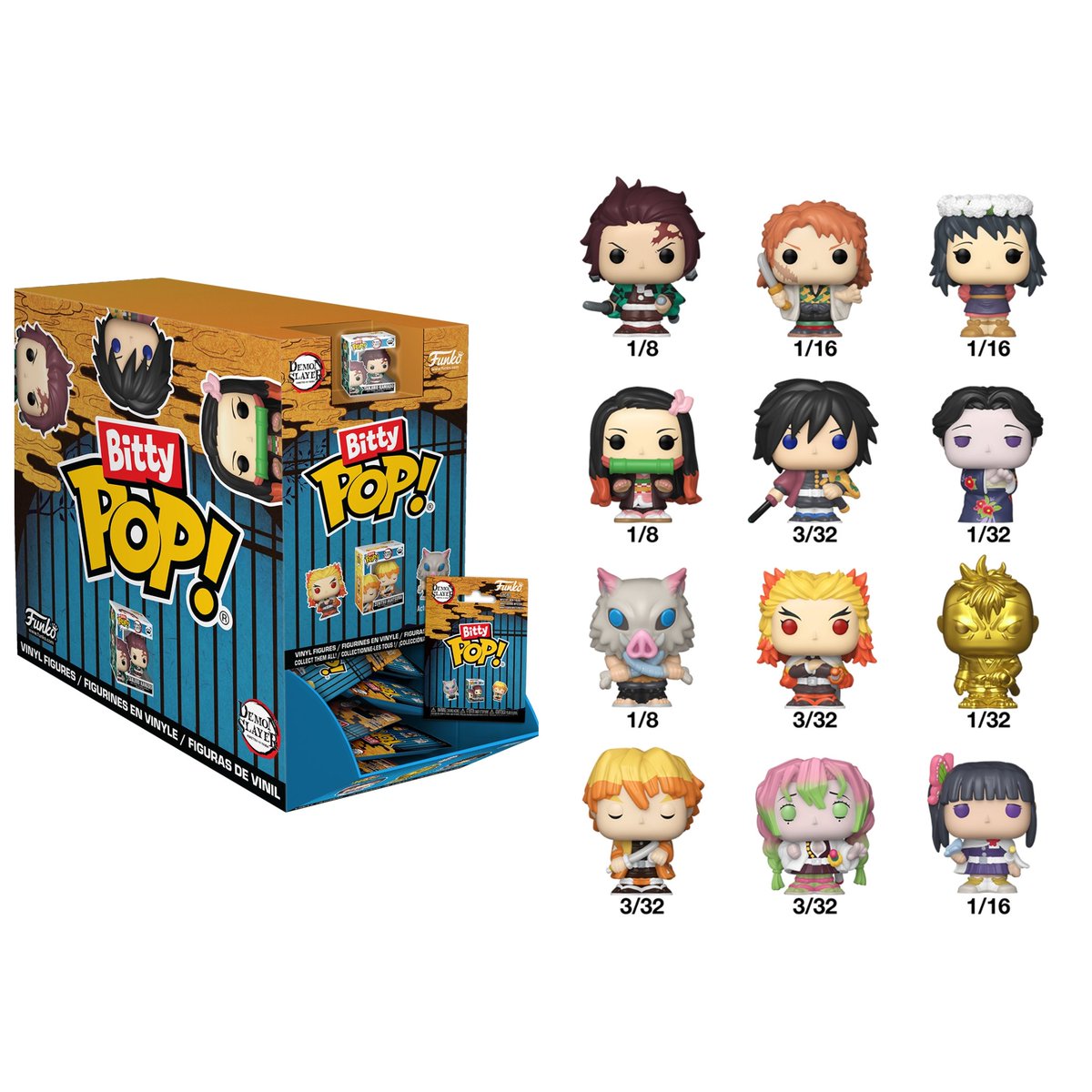 SkittleRampage's tweet photo. First look at Demon Slayer Funko Bitty Pop Mystery Singles!
Includes a Golden Genya!
#funko #funkopop #funkopops #demonslayer #kimetsunoyaiba https://t.co/jHZ0xMx4qi