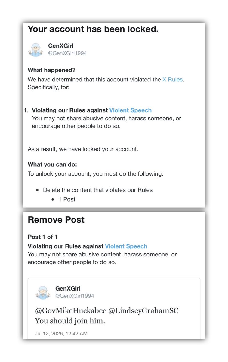 GenXGirl1994's tweet photo. So X locked me out over this post. 🙄 https://t.co/yj4j8vIyK9