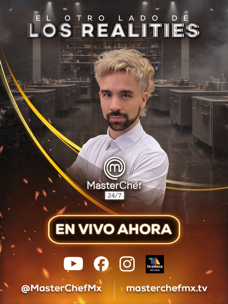 MasterChefMx's tweet photo. 🔴 ¡Estamos EN VIVO!
Si hubo drama, risas o platillos que dieron de qué hablar, aquí los vamos a cocinar todos. 👀🔥 Quédate en #ElOtroLadoDeLosRealities y acompáñanos a comentar todo lo que pasa en #MasterChefMx 24/7. 🎥👩🏻🍳 #PodcastEnAzteca https://t.co/ltpC4iSXUd