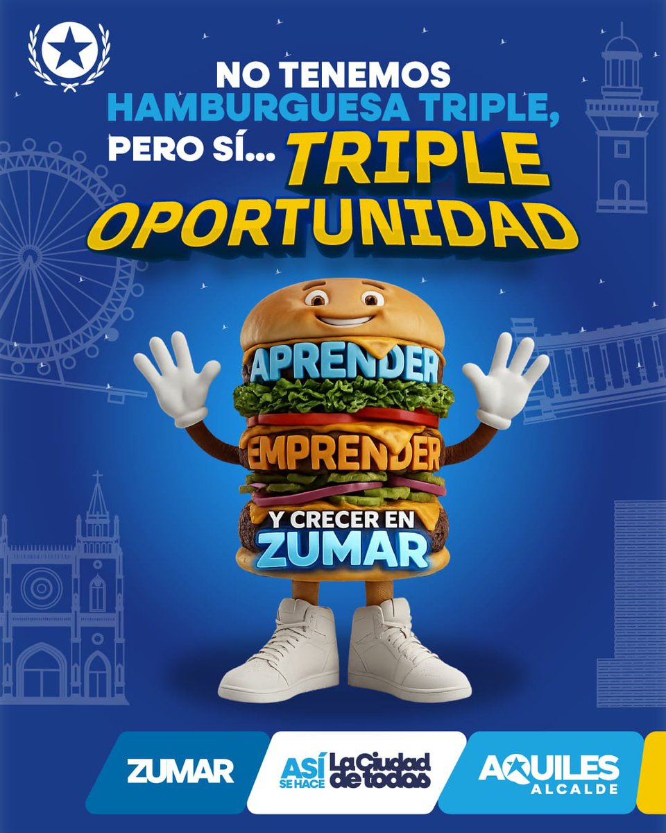 ZumarGye's tweet photo. Todos hablan de la hamburguesa triple, pero en ZUMAR tenemos una combinación que alimenta tus sueños: Aprender, Emprender y Crecer.
La Alcaldía, a través de ZUMAR, genera oportunidades con talleres y formación artística en la #CiudadDeTodos.

#AsíSeHaceGuayaquil https://t.co/952JHUCceo
