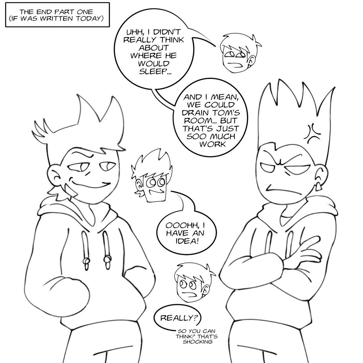 SrHorned's tweet photo. Based on @harveymeal5guys post, #eddsworld #tomtord #tordtom https://t.co/tTQI8I64vu