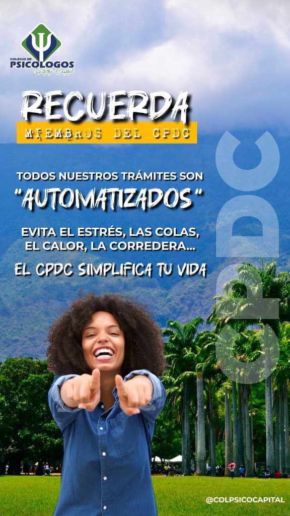 tudoctorbls's tweet photo. Estimados Colegas en especial los Agremiados del Colegio de Psicólogos de Distrito Capital. Nuestros servicios están en pleno funcionamiento, precisamente la automatización de todos nuestros procesos contribuyen a optimizar la respuesta a sus requerimientos y facilitarles la vida https://t.co/g87lQnUKAd
