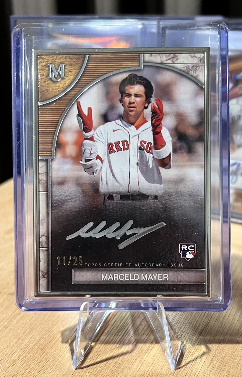 MARCELO MAYER RC レッドソックス 13/25 サイン 2025 Topps Museum Collection Sliver Frame Marcelo Mayer, Red Sox