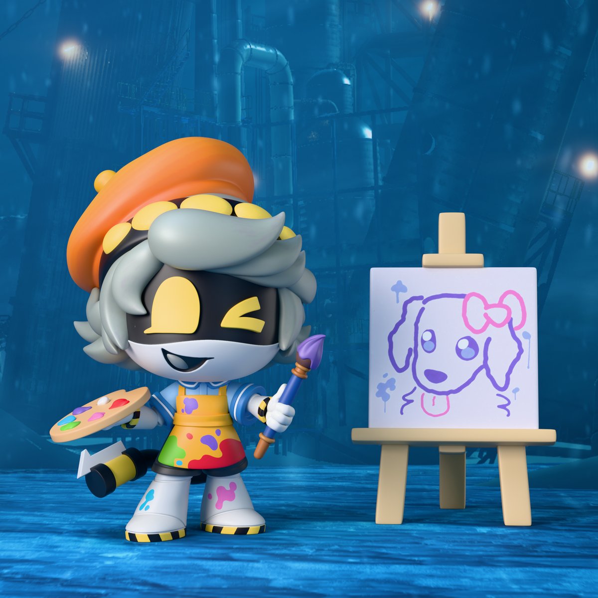 LinaTheWeirdooo's tweet photo. N wants to be an artist, Uzi wants to be a mechanic, V wants to be V https://t.co/ZBSQKeyMao
