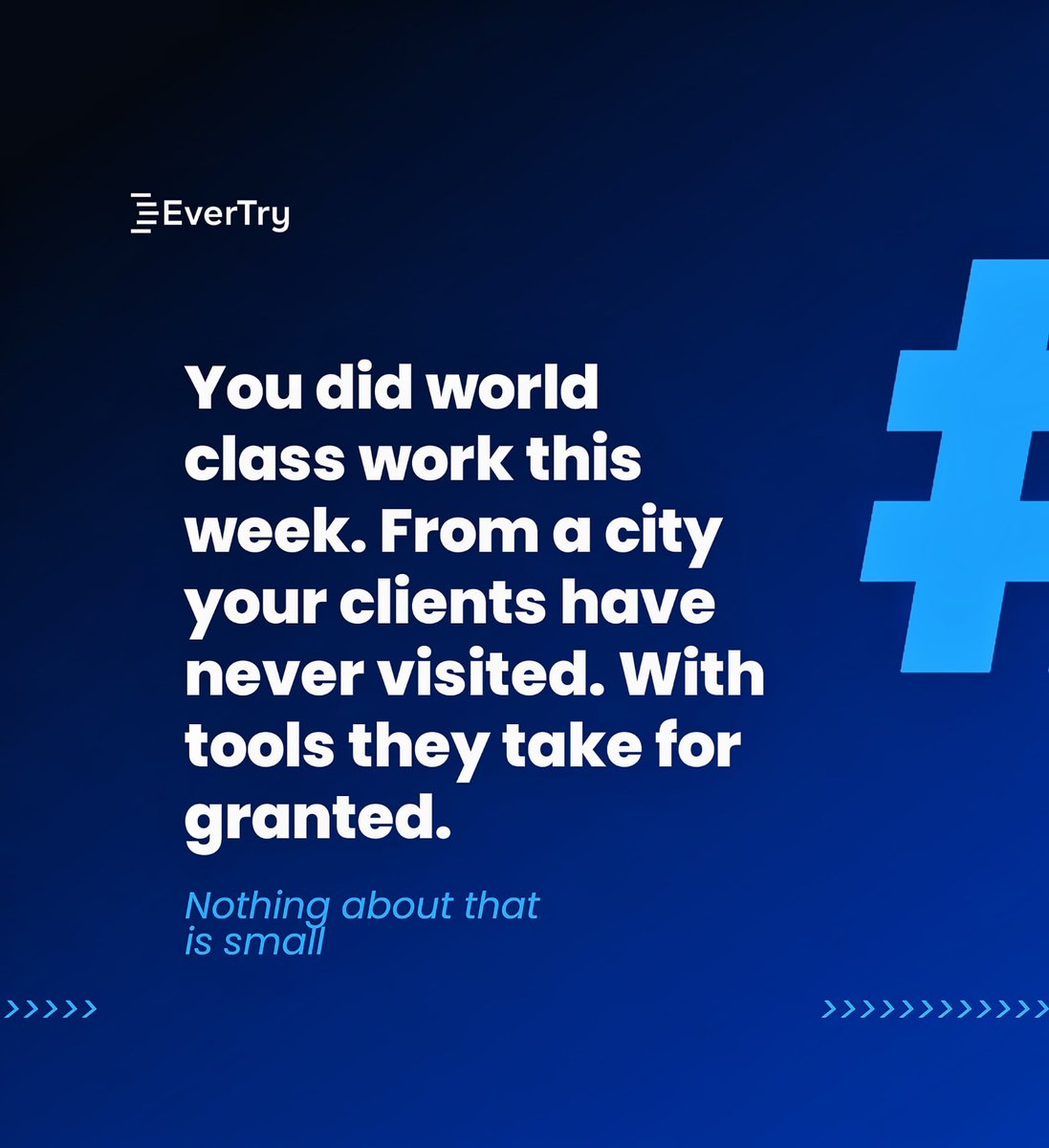 try_hq's tweet photo. TGIF to every professional in the Global South who did world-class work this week. 

You built something, you delivered. You showed up and that's never small.

#nolimits #TGIF #GlobalSouth  #RemoteWorker #EverTry https://t.co/XPZbmMbt32