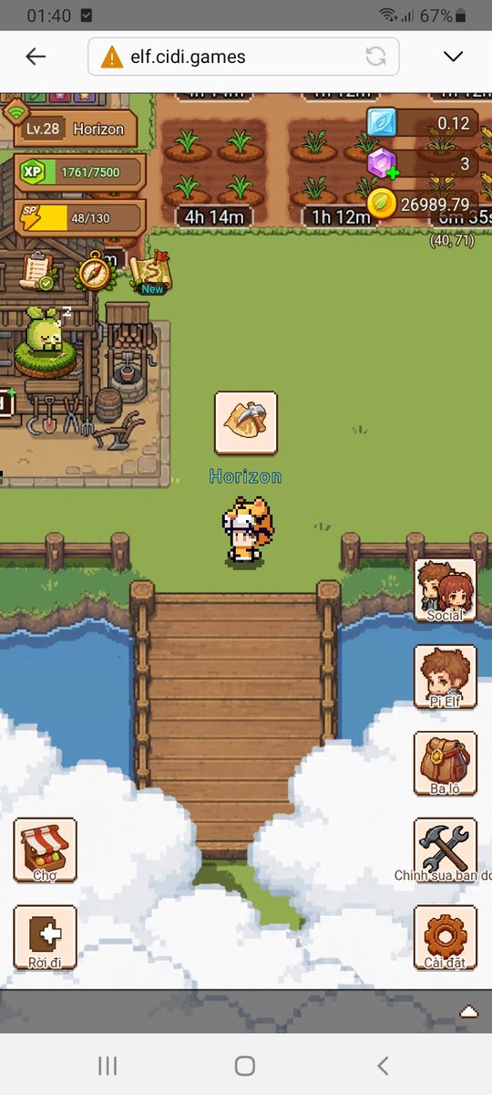 PhamBach2021's tweet photo. Found a logic bug! 🤯 Went treasure hunting, ran to the coordinates, but clicked "Go Home" instead of digging.

The treasure spawned right in my farm &amp; my character is stuck digging non-stop! Boss @asher_cidigames, check this out! 😂 @PlayCiDi
#CiDiGames #BugReport #Horizon https://t.co/y47YIytwMc