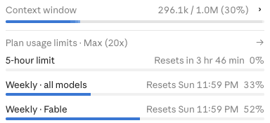 dmaysing25's tweet photo. My man, I think they heard us! Or at least, that's the story I'm running with. Haha

Agreed, though, that 50% came so quick. Its fun though. 

(presses enter for big task and checks F5 usage praying subagents did most the work) Thanks @ClaudeDevs @claudeai @DarioAmodei 

F5 is showing back up.