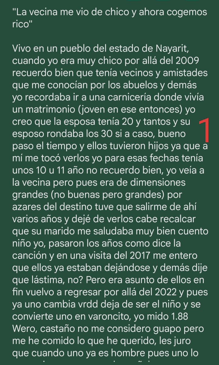 letrascandentes's tweet photo. Nueva historia anonima con la vecina parte1 https://t.co/4JR38QRhmn