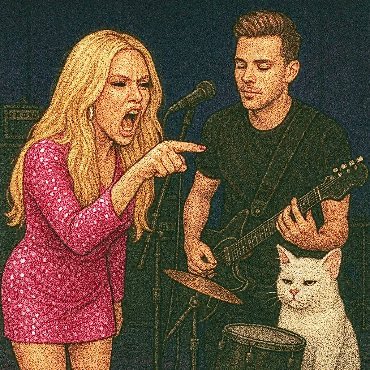 wyac_meme's tweet photo. Let the Cat Coin Supercycle play 🎤🎸🥁 https://t.co/goZPgFtx1O
