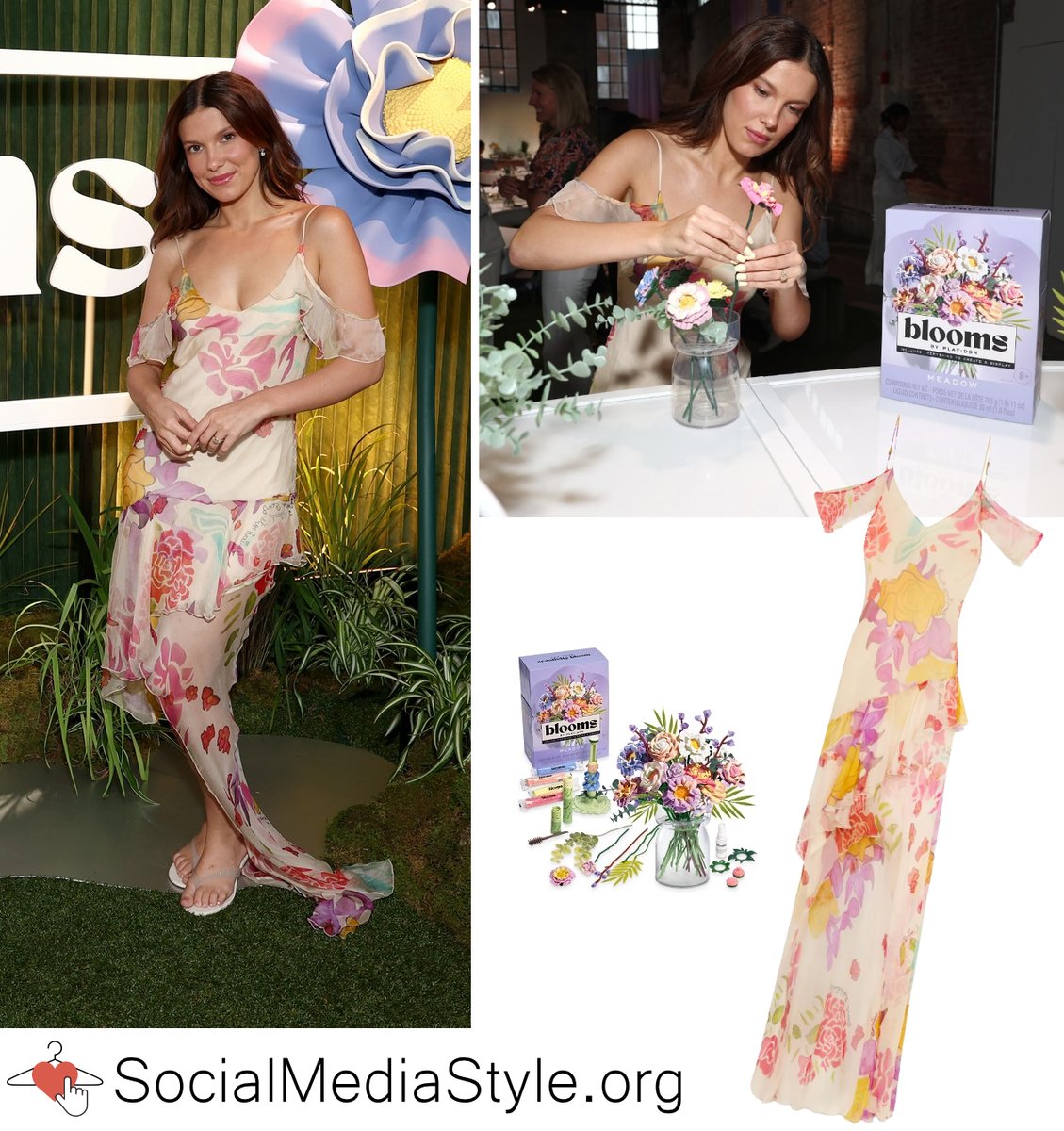 SMediaStyle's tweet photo. Find out where you can buy Millie Bobby Brown's off-the-shoulder floral print dress here: https://t.co/LfkJIom1uE

#MillieBobbyBrown #PlayDoh #offtheshoulder #offtheshoulderdress #coldshoulder #floralprintdress #maxidress #DondeEsteban #silkdress #chiffondress #ruffleddress https://t.co/NbJGT4f8Xm