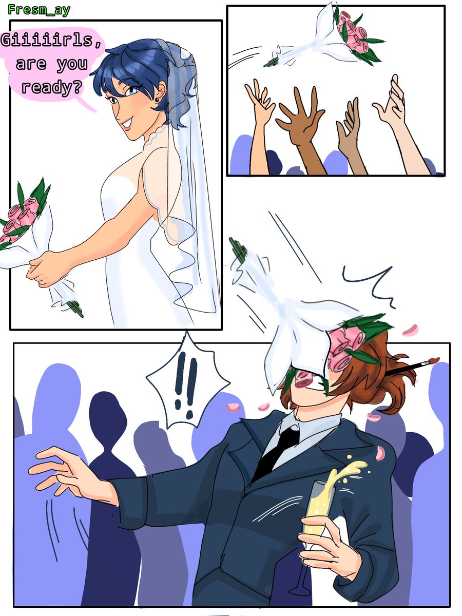 Fresm_ay's tweet photo. Everyone was 24–26 years old at the time of the wedding :)
#marcaniel #miraculousladybug https://t.co/H1Fj1onXVa