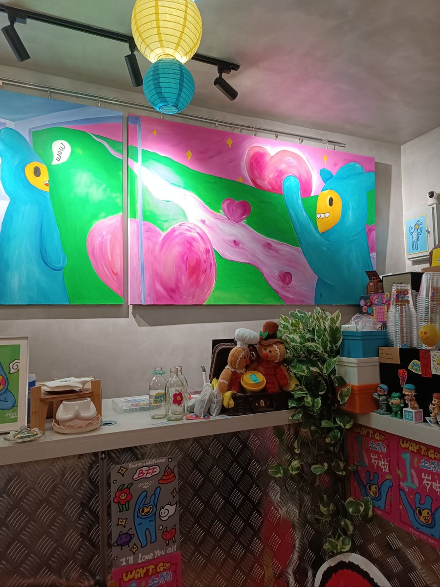 418rabbit's tweet photo. Immerse in the fluid strokes of our mini watercolor pop-up today—small art, big joy, right by the café entrance! https://t.co/2mOpFvqjwy