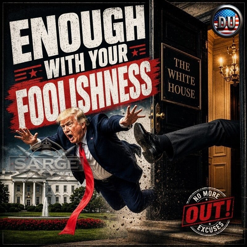 DUnitedGraphics's tweet photo. Trump is the most unfit president in America's history.

He hasn't done a damn thing for the good of the America people.

Prices are up, war is raging in Iran &amp; the administration is filled with crazies who worship Trump.

This shitshow needs to be over now.

Agree?
#DemsUnited https://t.co/3SUos2q3MF