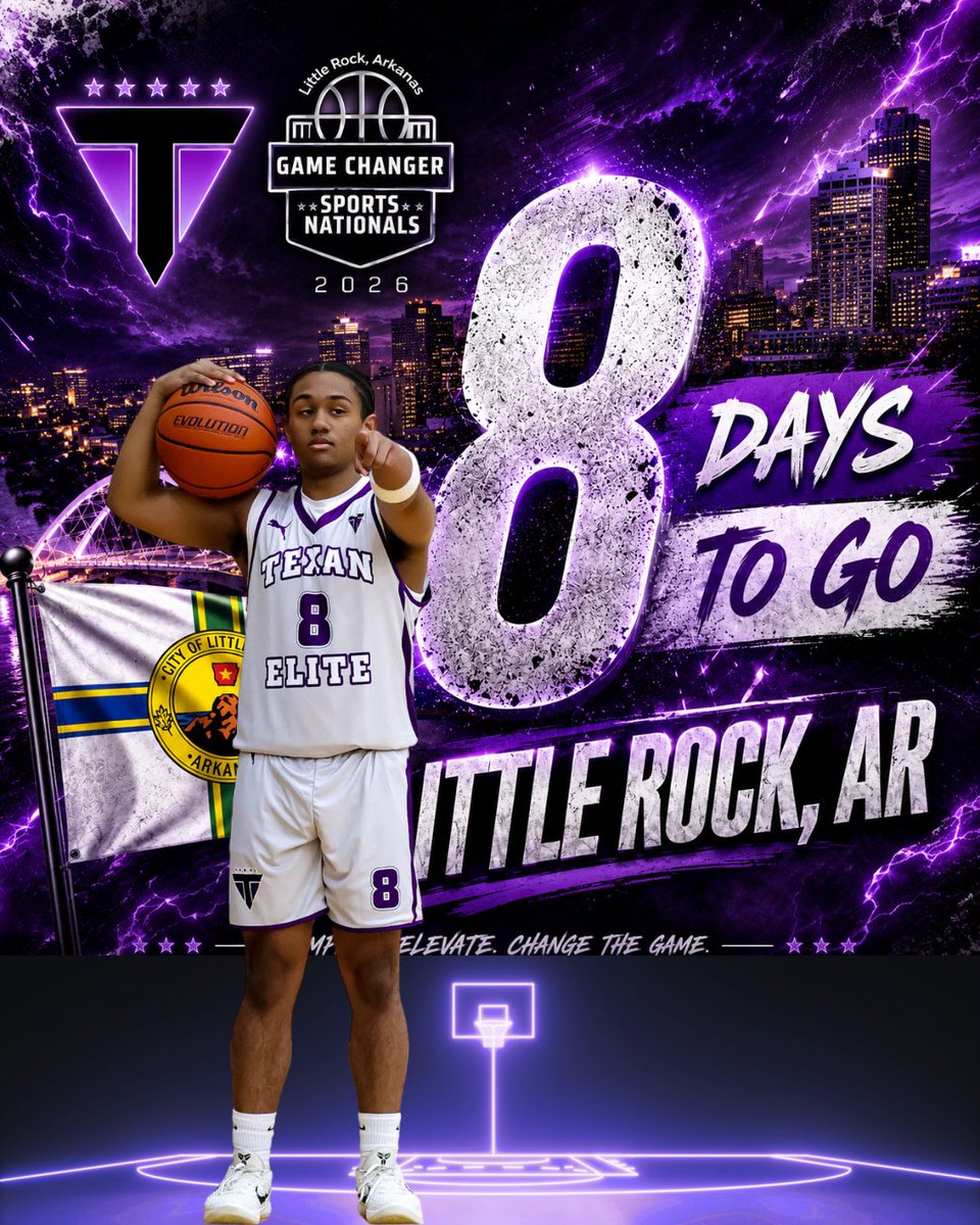 texan_elite's tweet photo. 🏀🔥 Get ready, Little Rock! TEXAN ELITE is heading your way in just 8 days to BATTLE! Let’s go! #TEXANELITE #Basketball #LittleRock #TeamFamilyBelieve https://t.co/xoC1DVX61C