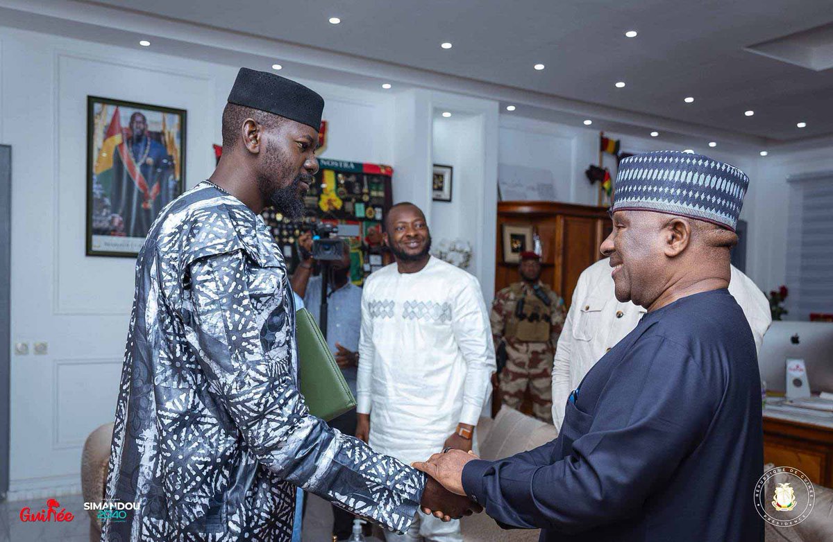 asr_rabiu's tweet photo. It was a distinct honor to meet His Excellency President Mamadi Doumbouya and members of his Cabinet at the State House in Conakry.

Our discussions focused on the immense opportunities for collaboration in advancing sustainable development and economic transformation across Africa. Guinea is endowed with abundant natural resources, significant mineral wealth, and vast agricultural potential, providing a strong foundation for value creation, industrial growth, and shared prosperity.

Africa’s future must be shaped by Africans. By adding value to our resources, investing in our people, and strengthening strategic partnerships across the continent, we can unlock Africa’s full potential and build lasting prosperity for generations to come.