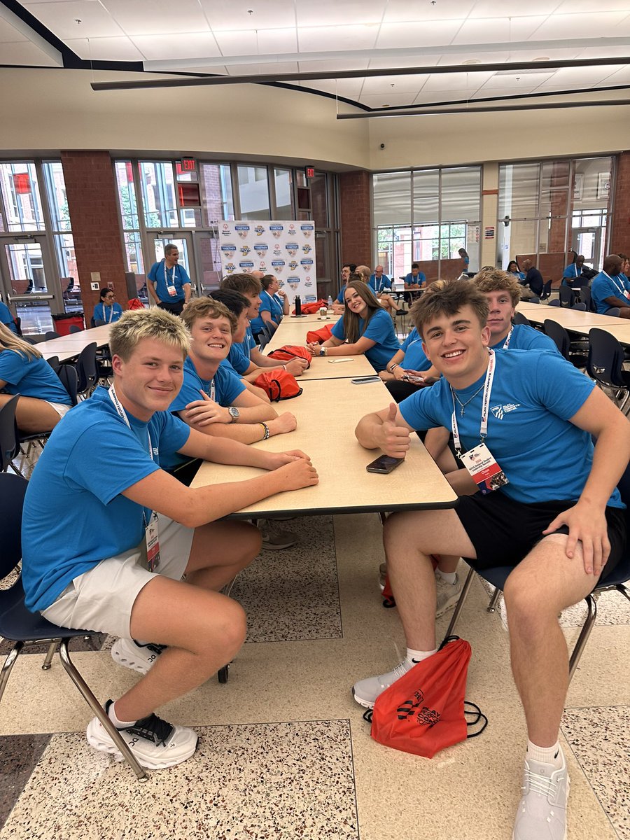 OfficialGHSA's tweet photo. More behind the scenes shots of our GHSA student athlete advisory committee learning from their peers from all across the United States! Can’t wait to see what they’ve learned and can apply to their fellow student athletes in the GHSA. https://t.co/gWbNilAfLc