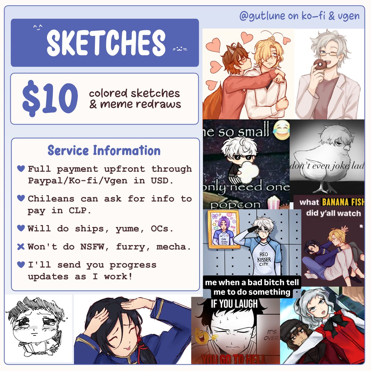 mihyaer's tweet photo. rts are greatly appreciated!! 🙏
my art comms are OPEN!! 🎉

i'm currently saving up for a new laptop since my current one (along with my phone...😭) is on its last legs, so anything helps a lot!! i need them for drawing and schoolwork!!

links here:
🔗 https://t.co/Mw6i0eZh15 https://t.co/Lf6UPvqixh