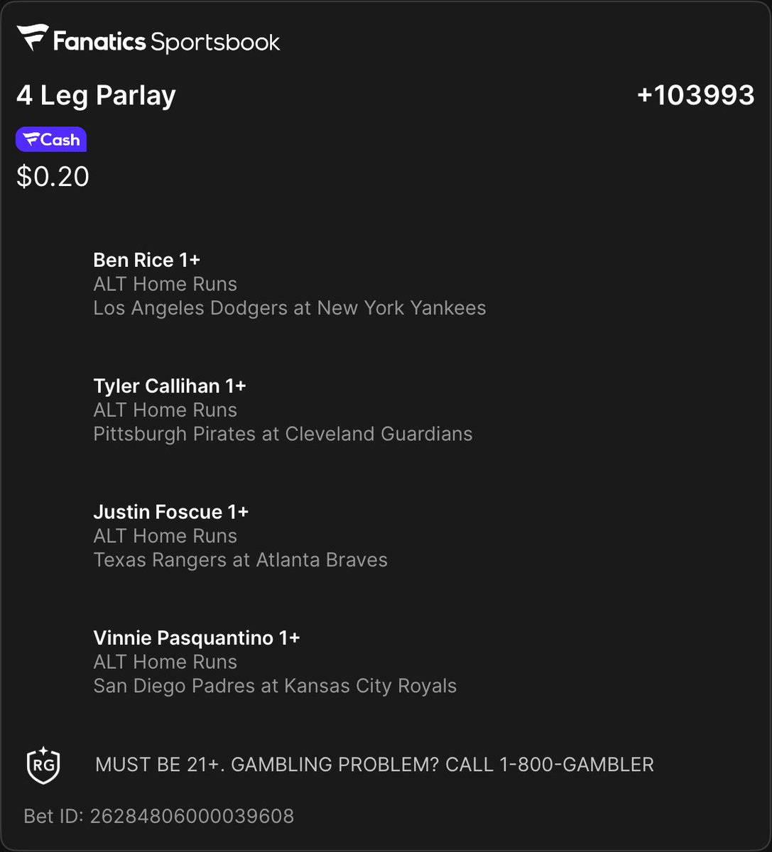 FNS_Qua's tweet photo. A friend shared a bet with you on Fanatics Sportsbook. Tap the link to view and copy their bet. Don't forget, you earn FanCash on your bets. New to Fanatics? Claim your welcome bonus. Must be 21+. Terms apply.
https://t.co/hEQLhOJszg @playbooks https://t.co/riGR8olCvc