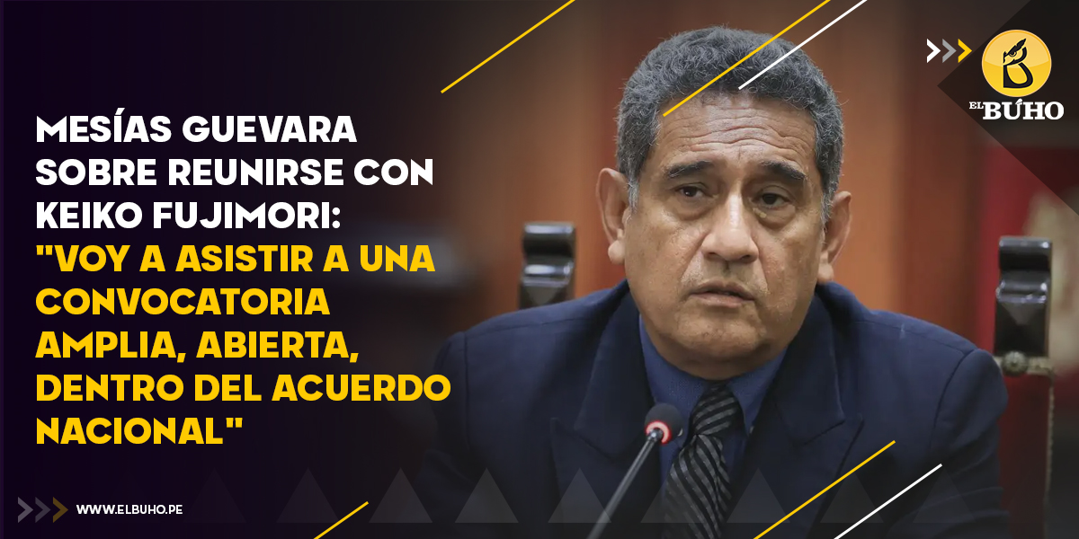 elbuho_pe's tweet photo. Mesías Guevara afirmó que solo se reuniría con Keiko Fujimori si la convocatoria se realiza “dentro del Acuerdo Nacional, dentro del marco institucional”. Además, cuestionó las reuniones en la “oficina de la presidenta electa”: “Ya parecía Sarratea Naranja”. https://t.co/O0sQwG3Dwy