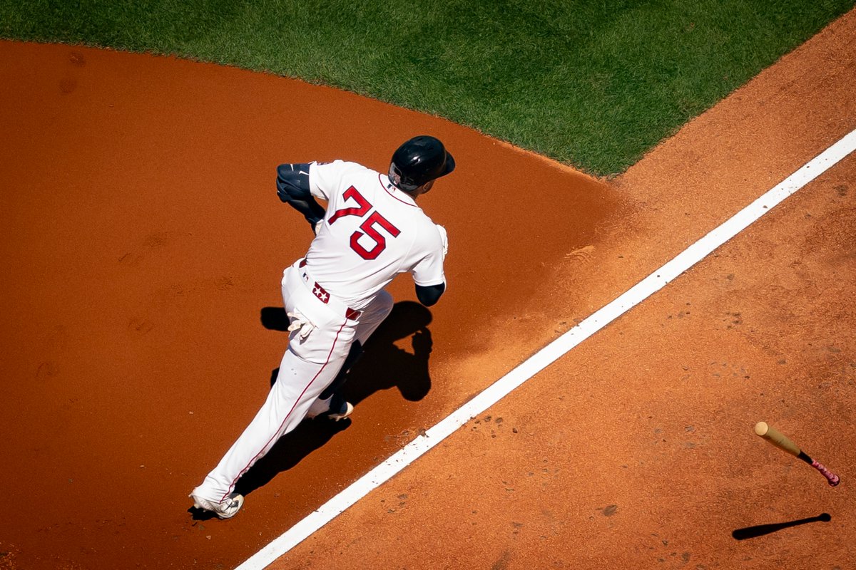 RedSox's tweet photo. Bird's-eye view of 10 runs. https://t.co/idjN8rNGzs